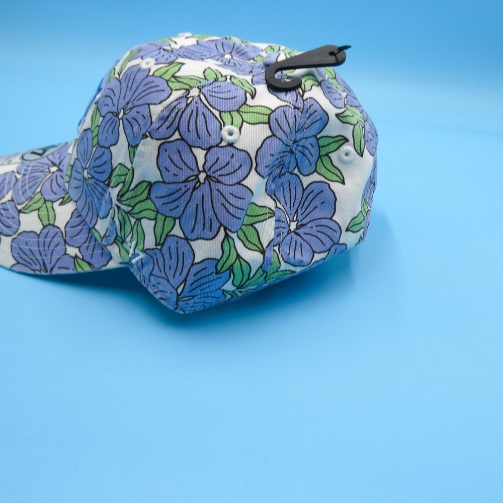 '47 Brand Cap Women One Size Clean Up Auburn Tigers Floral Blue Cotton Hat - Picture 3 of 8